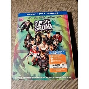 Suicide Squad Extended Cut Blu-Ray & Dvd! See Pictures! Case Busted